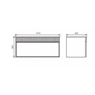 Тумба с раковиной Comforty Мадрид  00-00017864 100 см Белый матовый