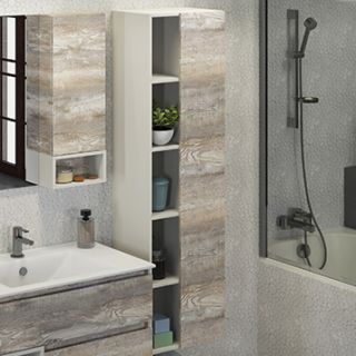 Comforty Шкаф-колонна "Турин-45" дуб бежевый