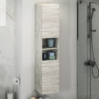 Comforty Шкаф-колонна "Верона-35" дуб белый