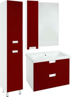 Зеркало-шкаф Bellezza Пегас 60см левый красный 00000008041