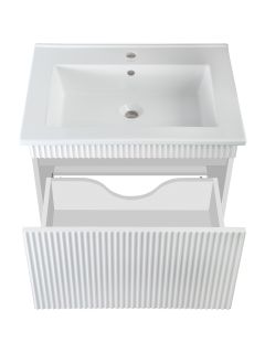 Тумба Runo Модена 65 белая под умывальник Оскар 65 (00-00002199)