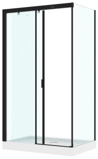 Душевой уголок Cerutti SPA MARBELLA120B-L 120x80см чёрный