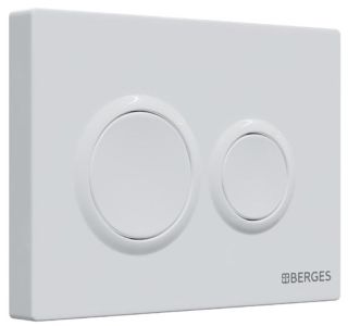 Кнопка смыва Berges Novum 040061 белый