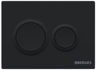Кнопка смыва Berges Novum 040065 Soft Touch чёрный