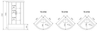 Timo eco TE-0700 душевая кабина (100*100*218)