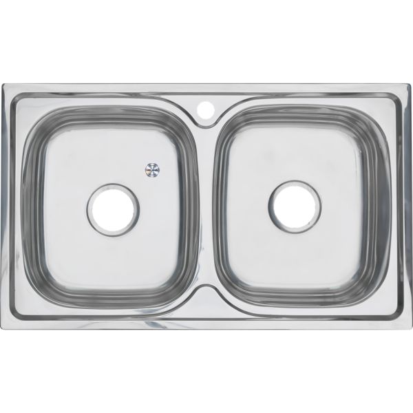 Мойка 8148S Melana 0,6/180 хром с сифоном (040 t *8)