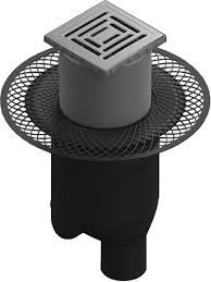 Душевой трап Berges Wasserhaus Platz Uno 090069 10х10 Матовый хром