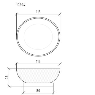 Мыльница Boheme золото 10205