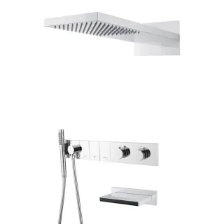 Душевой комплект Boheme Zodiac 133-2-CR с термостатом хром