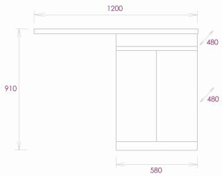 Напольная тумба под раковину для стиральной машины Onika Милтон Нова 105802 58см белый