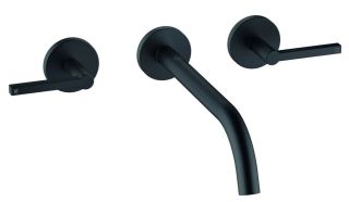 Встраиваемый смеситель для раковины Kludi Nova Fonte Puristic чёрный матовый 201463915