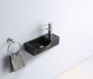 Раковина-чаша CeramaLux 7947ALMB черная 41 см