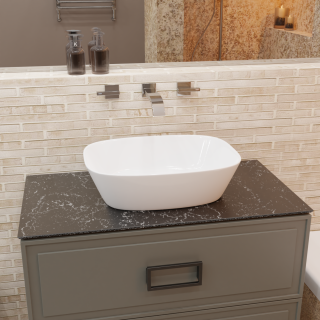 Накладная раковина Charus Stefania 700-026W 50см белый