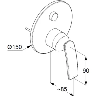 Смеситель для ванны Kludi Balance 527599175 белый матовый