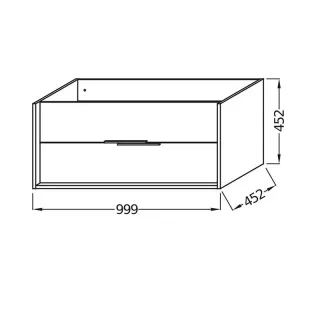 Тумба под раковину Jacob Delafon Vivienne EB1668-E75-J53 100 см дуб давос натуральный/чёрный матовый