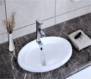 Раковина  CeramaLux 3172 белая 56 см