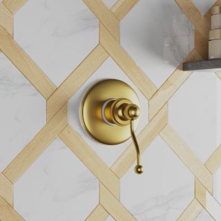 Встраиваемый смеситель для душа Paini Duomo 88PJ690 матовое золото