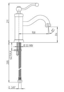 Смеситель для раковины Paini Duomo 88F3205 старая бронза