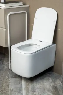 Подвесной унитаз Boheme Mane 970-SET-MW безободковый белый матовый