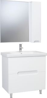 Зеркало-шкаф Bellezza Андрэа 80см правый белый 00000007013