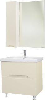 Зеркало-шкаф Bellezza Андрэа 80см левый бежевый 00000007262