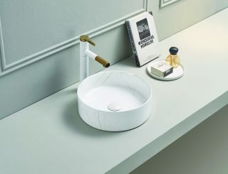 Раковина  CeramaLux C1112 белая 36.5 см