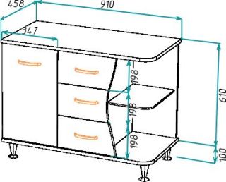 Тумба под раковину Bellezza Рио 90см левая белый 00000001447