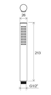 Душевая лейка Ravak Air чёрный X07P573