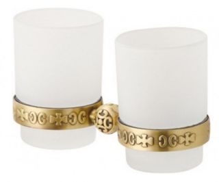 Держатель стакана двойной Zorg Antic AZR 04 BR цвет бронза