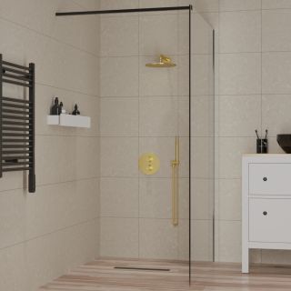 Встраиваемый смеситель для душа Paini Cox 78PJ690TH с термостатом матовое золото