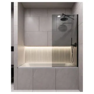 Шторка на ванну Timo T24 70 см чёрный