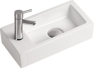 Раковина накладная SantiLine SL-2010R 36см правая белый