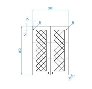 Подвесной шкаф Style Line Канна 60 ЛС-00000344