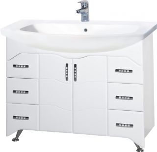 Тумба под раковину Bellezza Дрея 105см белый 00000010100