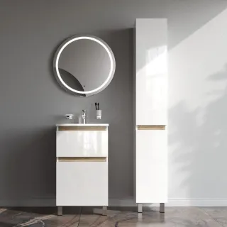 Тумба под раковину Am.Pm X-Joy M85AFSX0502WG напольная белый глянец 50  см