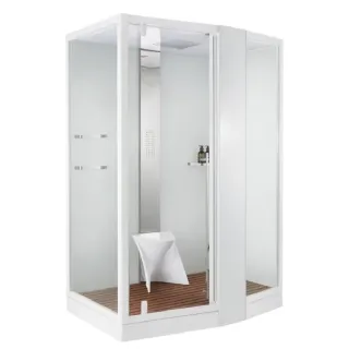 Душевая кабина Orans SR-89102RS 89102RWLH 150x100 см профиль белый стекло прозрачное