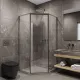 Душевой уголок Timo T33L 100x100 см левый никель