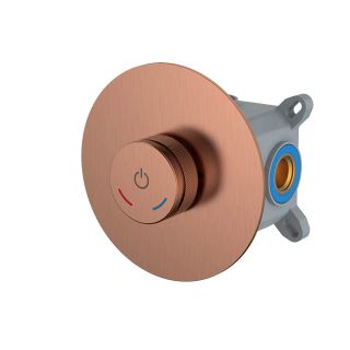 Встраиваемый смеситель для душа Boheme Tech 154-4-CB автоматический брашированная медь