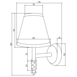 Бра Boheme Murano белый 764
