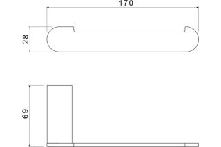 Бумагодержатель Aquatek Лира AQ4408MB черный