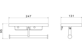 Бумагодержатель Aquatek Европа AQ4919MB черный