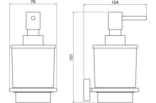 Дозатор Aquatek Либра AQ4305MB черный