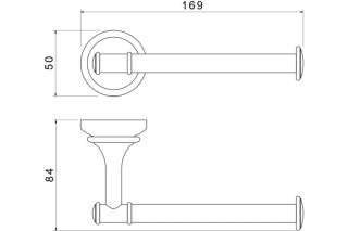 Бумагодержатель Aquatek Классик AQ4508CR хром