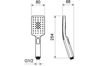 Ручной душ Aquatek AQ2005MB черный