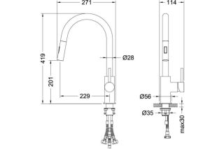 Смеситель для кухни Aquatek Европа AQ1384MB черный