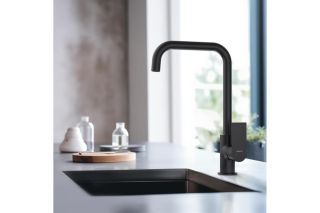 Смеситель для кухни Aquatek Лира AQ1480MB чёрный матовый