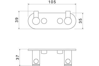 Крючок Aquatek Европа AQ4102MB черный