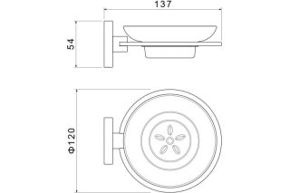 Мыльница Aquatek Оберон AQ4203CR черный