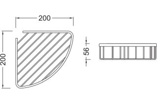 Полка для душа угловая Aquatek AQ4906CR хром