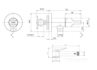 Гигиенический душ Bossini Paloma Apice E34002.073 чёрный матовый